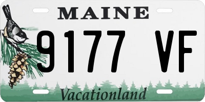 ME license plate 9177VF