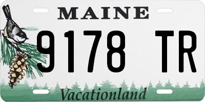 ME license plate 9178TR