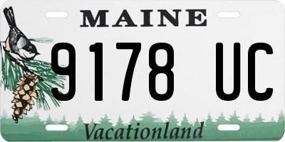 ME license plate 9178UC