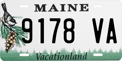 ME license plate 9178VA