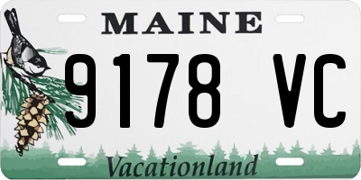 ME license plate 9178VC