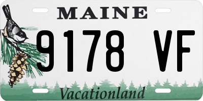 ME license plate 9178VF