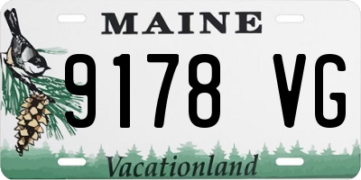 ME license plate 9178VG