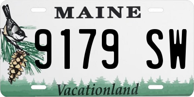 ME license plate 9179SW