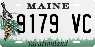 ME license plate 9179VC