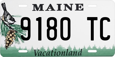 ME license plate 9180TC