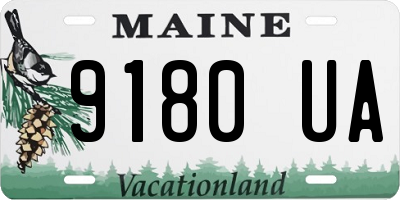 ME license plate 9180UA