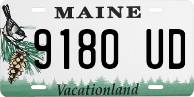 ME license plate 9180UD