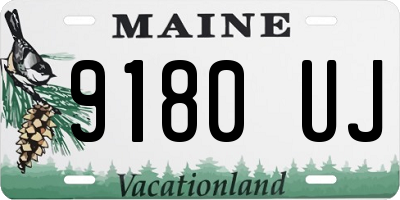 ME license plate 9180UJ