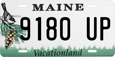 ME license plate 9180UP