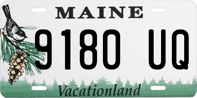 ME license plate 9180UQ