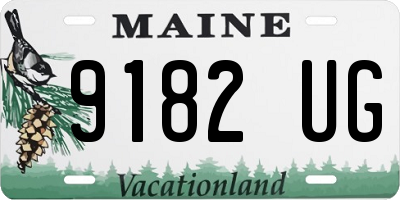 ME license plate 9182UG