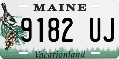 ME license plate 9182UJ