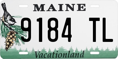 ME license plate 9184TL