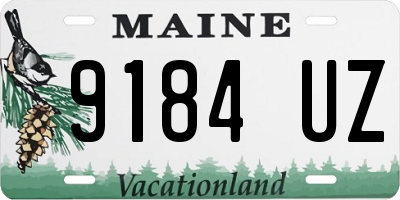 ME license plate 9184UZ