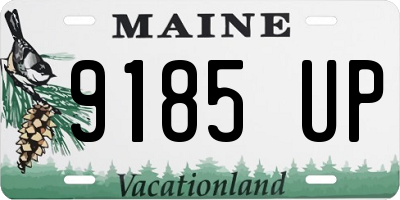 ME license plate 9185UP