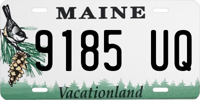 ME license plate 9185UQ