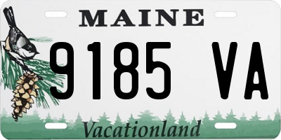 ME license plate 9185VA
