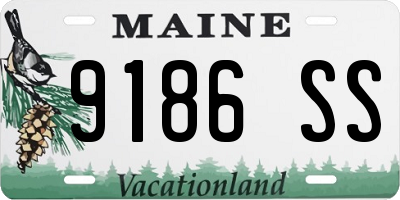 ME license plate 9186SS
