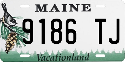 ME license plate 9186TJ