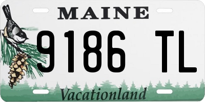 ME license plate 9186TL