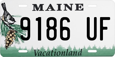 ME license plate 9186UF
