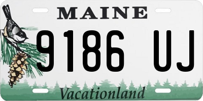 ME license plate 9186UJ