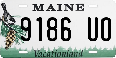 ME license plate 9186UO