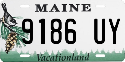 ME license plate 9186UY