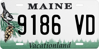 ME license plate 9186VD