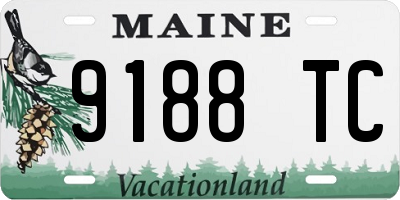 ME license plate 9188TC
