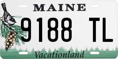 ME license plate 9188TL