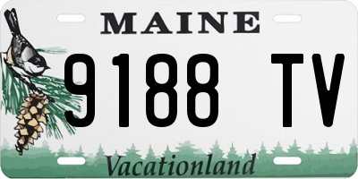 ME license plate 9188TV