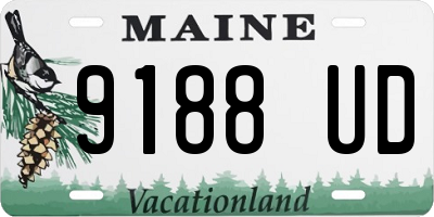 ME license plate 9188UD