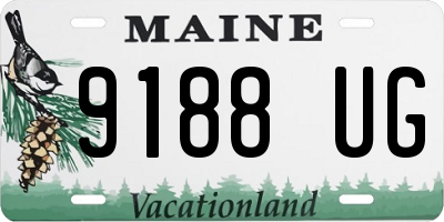 ME license plate 9188UG