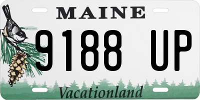 ME license plate 9188UP