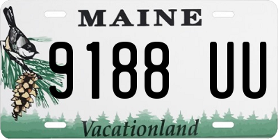 ME license plate 9188UU