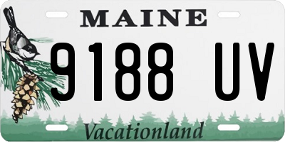 ME license plate 9188UV
