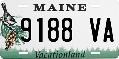 ME license plate 9188VA