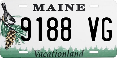 ME license plate 9188VG