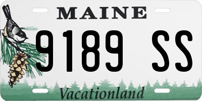 ME license plate 9189SS