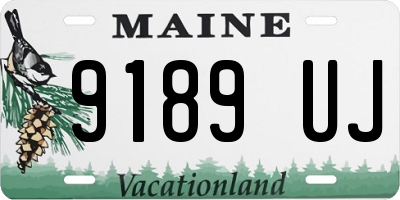 ME license plate 9189UJ