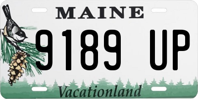 ME license plate 9189UP