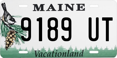 ME license plate 9189UT