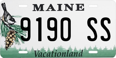 ME license plate 9190SS