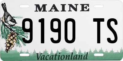 ME license plate 9190TS