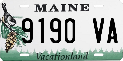 ME license plate 9190VA
