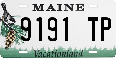 ME license plate 9191TP