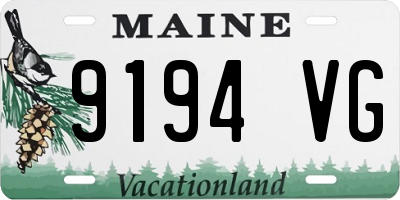 ME license plate 9194VG