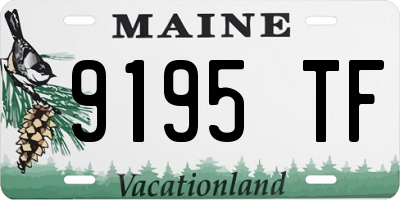ME license plate 9195TF